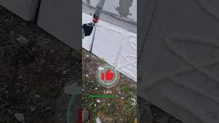 начало монтажа полифасада / дом из газоблока/шнурка/монтажная пена/выставили ноль .