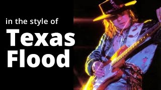 STEVIE RAY VAUGHAN 'Texas Flood' style in G Major - SAD Blues GUITAR Solo BACKING TRACK chords