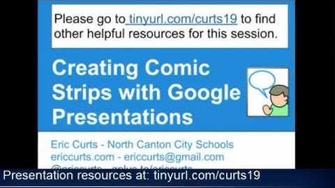 Creating Comic Strips with Google Presentations 2012-05-02