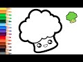 How to draw Broccoli | Easy Drawing for Kids | Drawings