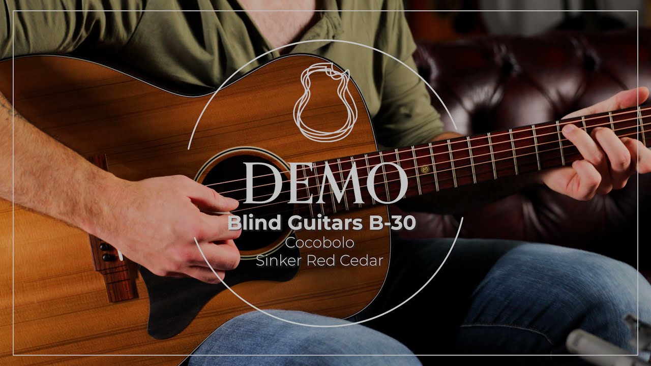 Blind Guitars B-30, Cocobolo & Sinker Red Cedar | Carl Miner