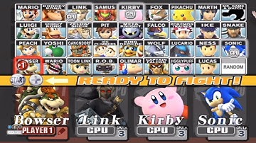 Super Smash Bros. Brawl - All Characters