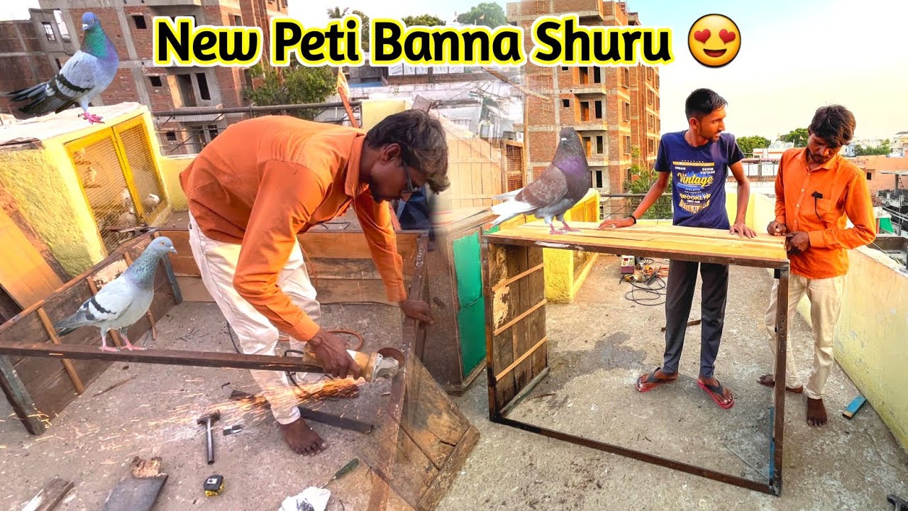 New Peti Banna Shuru 😍 !! Pigeon House Making - Part 1