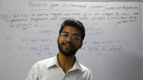 JEE Advanced 2014 Integer type Question based on Progressions