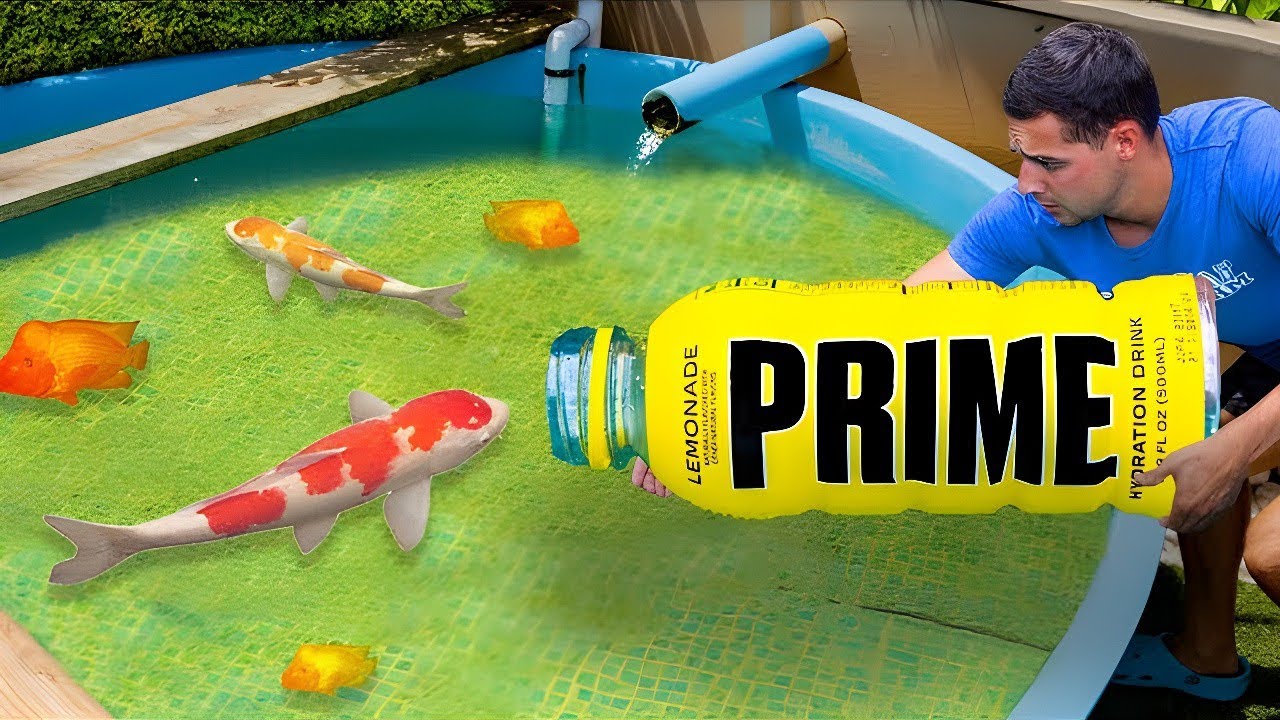 Бутылка PRIME ловит прудового монстра