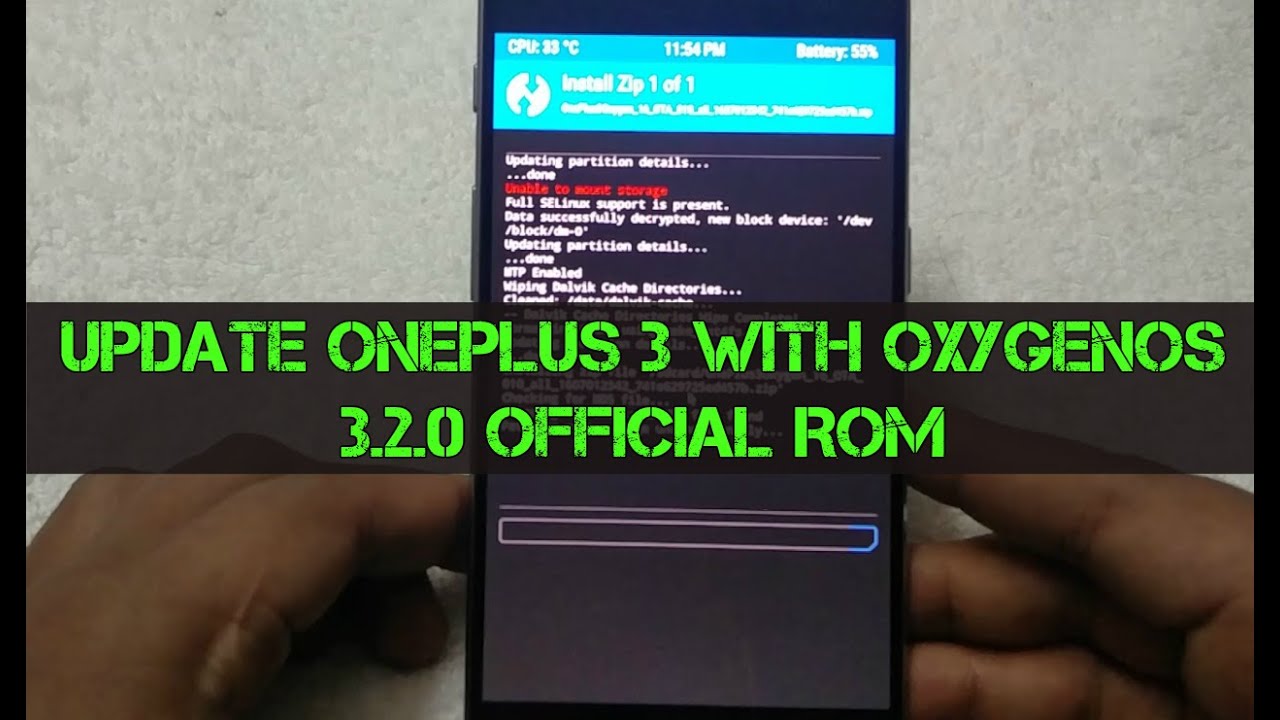 oneplus 3 oxygen os 3.2.2 manual install