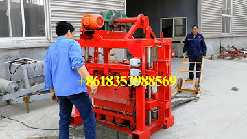 QT4-35B semi automatic concrete cement brick block making machine