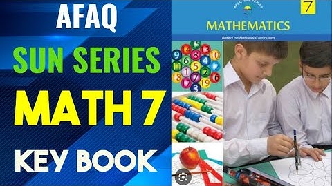 Afaq Sun Series Math 7 Keybook | Sun Series Mathematics Grade 7