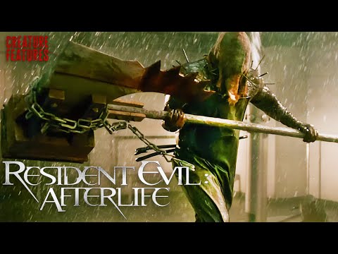 Alice And Claire Versus The Zombie Axeman | Resident Evil: Afterlife | Creature Features