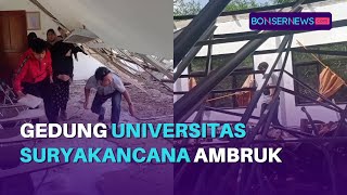 Gedung FKIP Universitas Suryakancana Cianjur Rusak Akibat Gempa Magnitudo 5,6