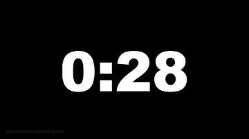 28 seconds [28 secs] clock timer countdown || Alarm Focus