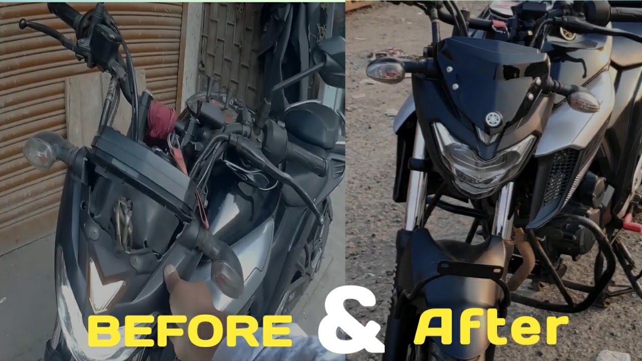 Yamaha Fz25 Headlight frame change Yamaha Fz25 new relocate number