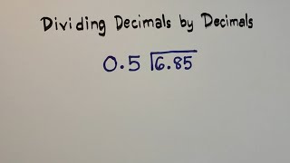 Dividing Decimals by Decimals - Basic Math Review @MathTeacherGon
