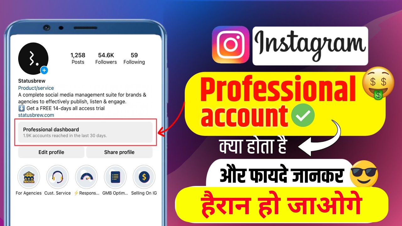 instagram professional dashboard kya hota hai what is instagram