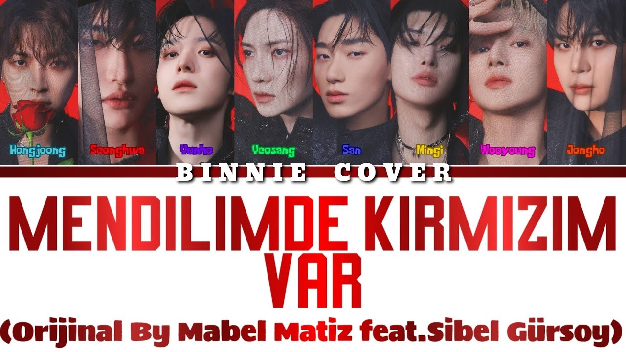 [AI COVER] Ateez - "Mendilimde Kırmızım Var" (Original by Mabel Matiz)