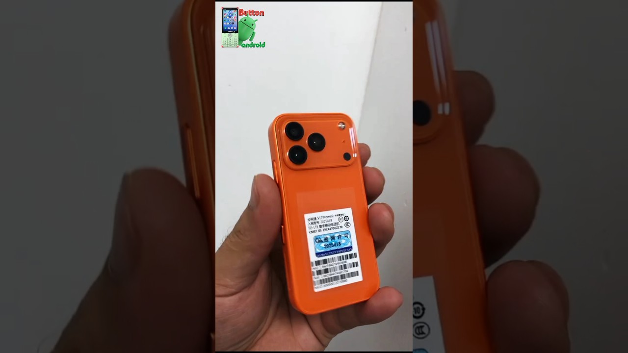 গরীবের আইফোন S17 Pro Mini orange colour Review – ছোট ফোনে বড় চমক! 🔥. #smartphone #shorts