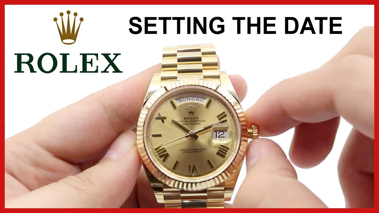 rolex datejust how to set time