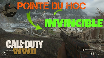 CoD WW2 Jump Glitch on Pointe du Hoc!!! How to get out of the map and become INVINCIBLE!!!