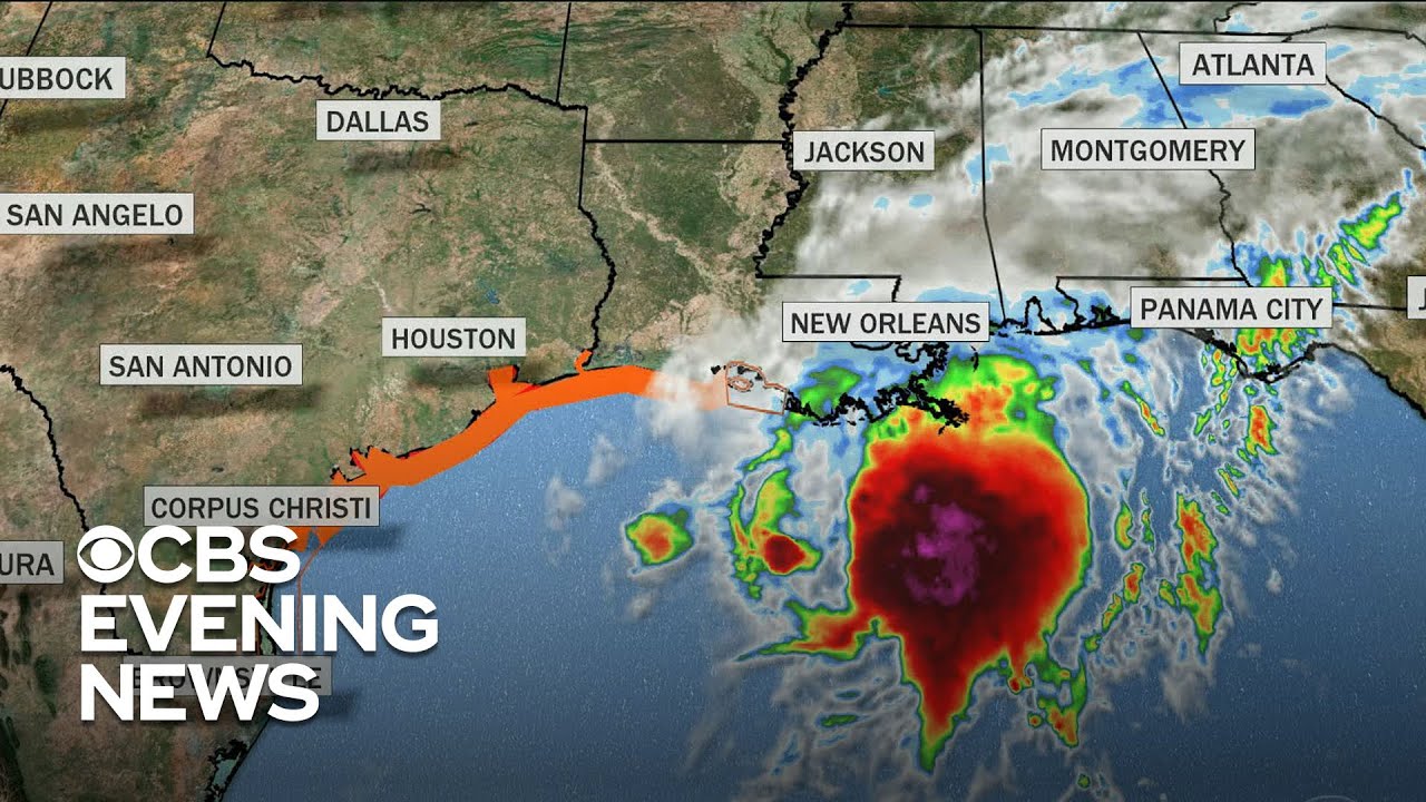 Tropical Storm Beta threatens Gulf Coast - YouTube