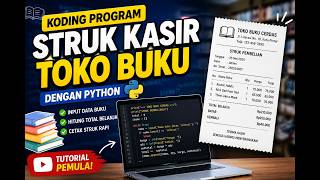 [PROJECT UAS] Tutorial Python: Program Struk Kasir Toko Buku 📚💻 (Cocok Untuk Pemula!)