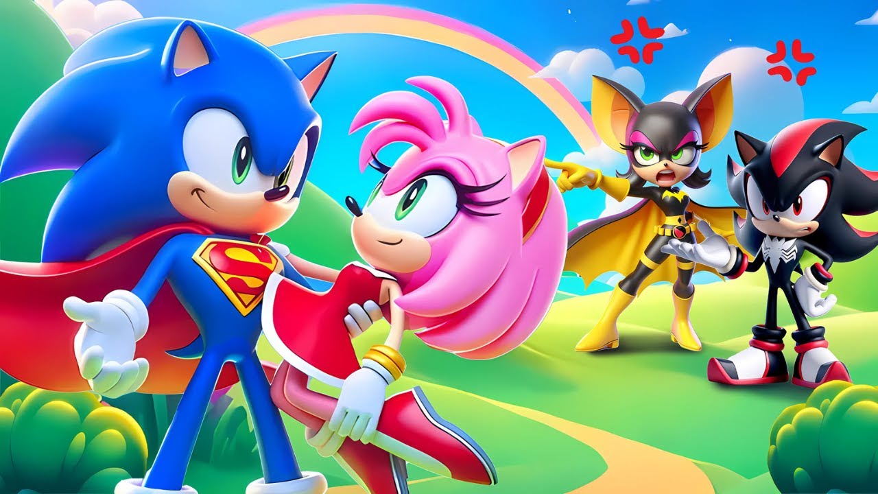 SUPERMAN SONIC Saves WONDER AMY?! | Sonic The Hedgehog 3 Animation