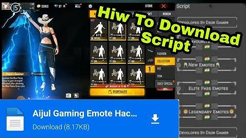 free fire emote hack script file 🎯 | free fire emote hack file | freefire emote hack script download