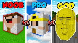 Minecraft NOOB vs. PRO vs. GOD: GOD HOUSE in Minecraft! (Animation)