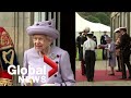 Queen Elizabeth honoured by Armed Forces in Scotland, given key to Ediburgh Castle