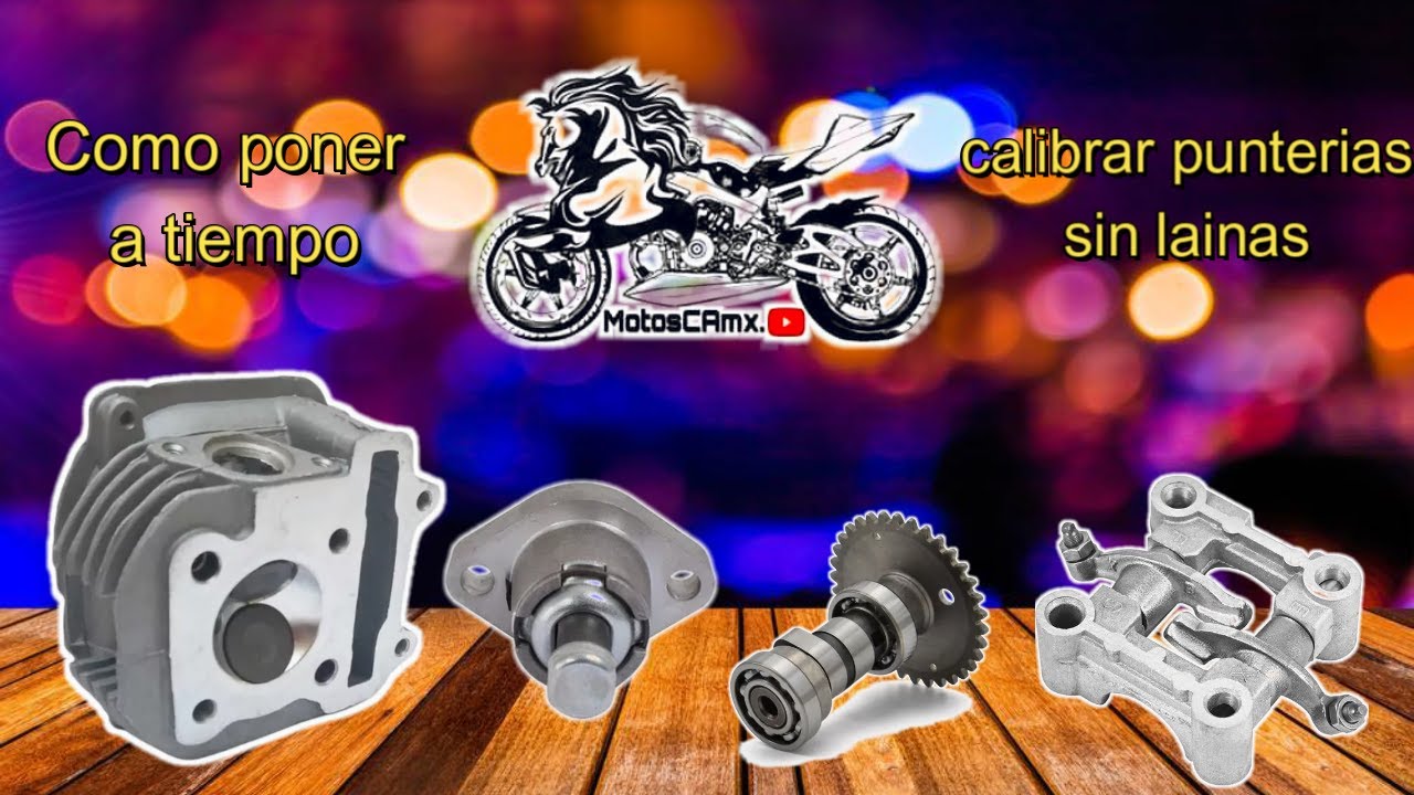 Como poner correctamente cabeza balancines arbol de levas y tensor de una motoneta 125 150 175