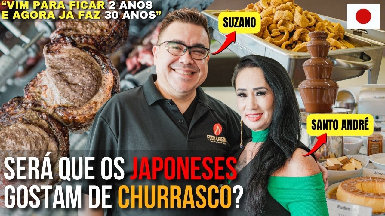 CASAL BRASILEIRO FAZ SUCESSO COM CHURRASCARIA NO JAPÃO