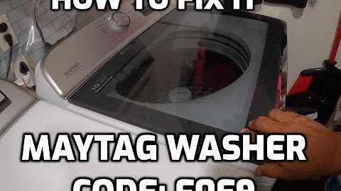 Maytag washer code F0E9 leave clothing wet and quite working on my wife, here how i fixed it!