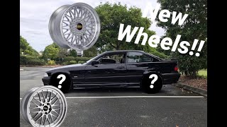 The BMW E36 Gets New Wheels!!!