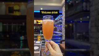 enjoy welcome drink 👌☺️. #shortvideo #drink #orangejuice #oasis