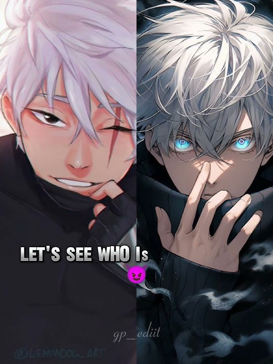 who is most handsome 😈 #gojo #kakashi