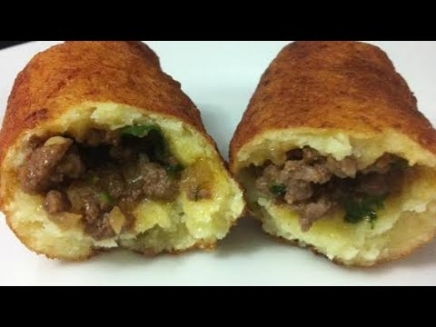 Vídeo: Como Fazer Bolinhos De Batata Com Carne