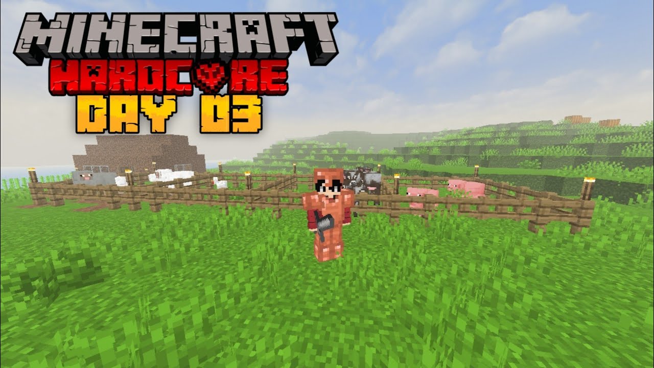 Day 3 Episode 4 Minecraft Hardcore Series - YouTube
