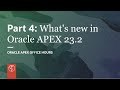 Part 4: What&#39;s new in Oracle APEX 23.2 - Preview