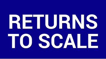 Returns to scale