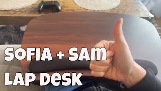 Pillow Lap Tray For A Laptop With Memory Foam Wrist Cushion