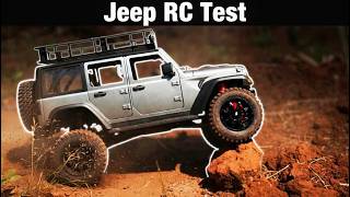 RC Cars Obstacles test, Jeep Wrangler Orange Silver Gray Mud Terrain #1