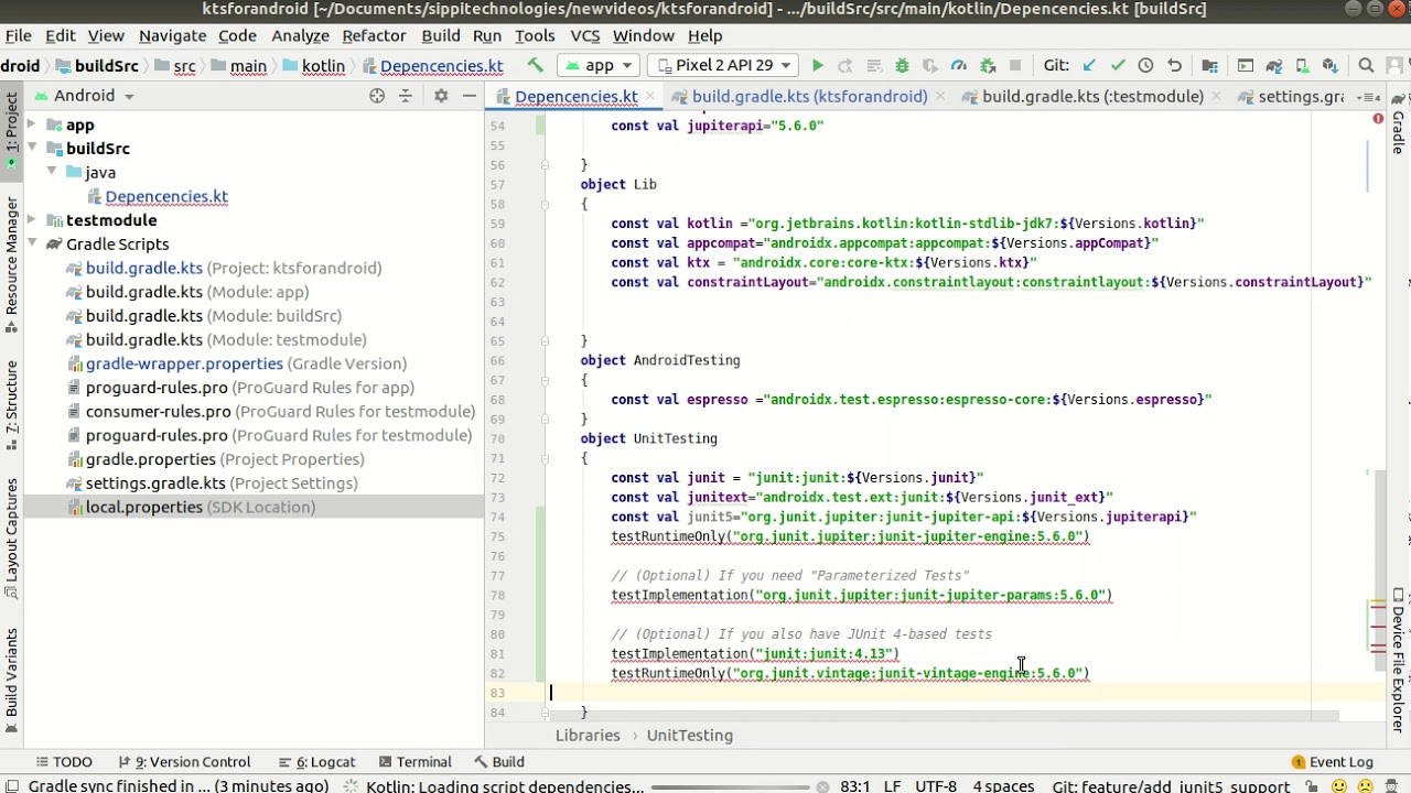 Part 5 Junit 5 support for Android for Unit Testing using Kts - YouTube