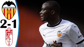 Valencia vs Granada CF 2-1 All Goals & Highlights 21/03/2021 HD