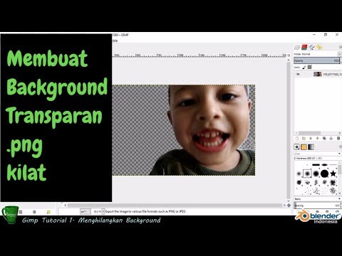 TUTORIAL GIMP 2.8 | Menghilangkan Background Foto dengan cepat | Fuzzy select Tool.