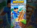 MINECRAFT LADDER CLUTH 😈 #minecraft #shorts #ladder