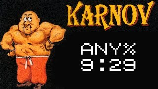 Karnov (NES) Any% Speedrun in 9:29