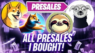 Overview Of All Presales I Bought! (Crypto Presales)