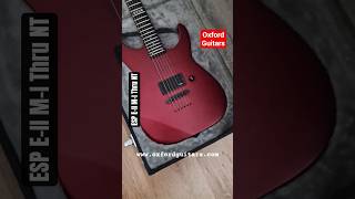 ESP E-II M-I Thru Deep Candy Apple Red Satin guitar #shorts