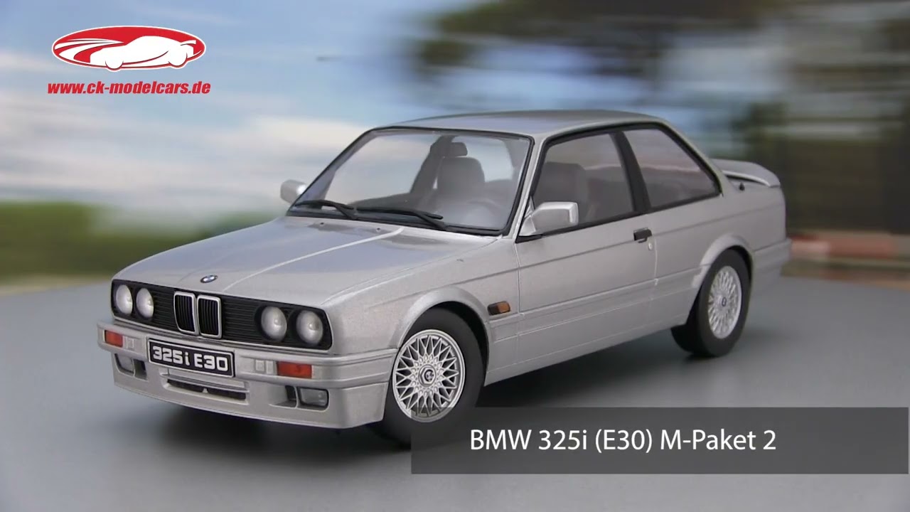 BMW 325i E30 M-Package 2 1988 Dark Blue Metallic 1:18