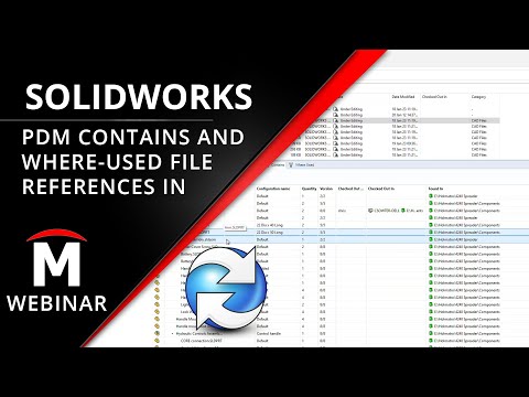 Using Contains and Where Used - SOLIDWORKS PDM End User Training 7/11