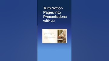 Turn a Notion Page into a Presentation with AI